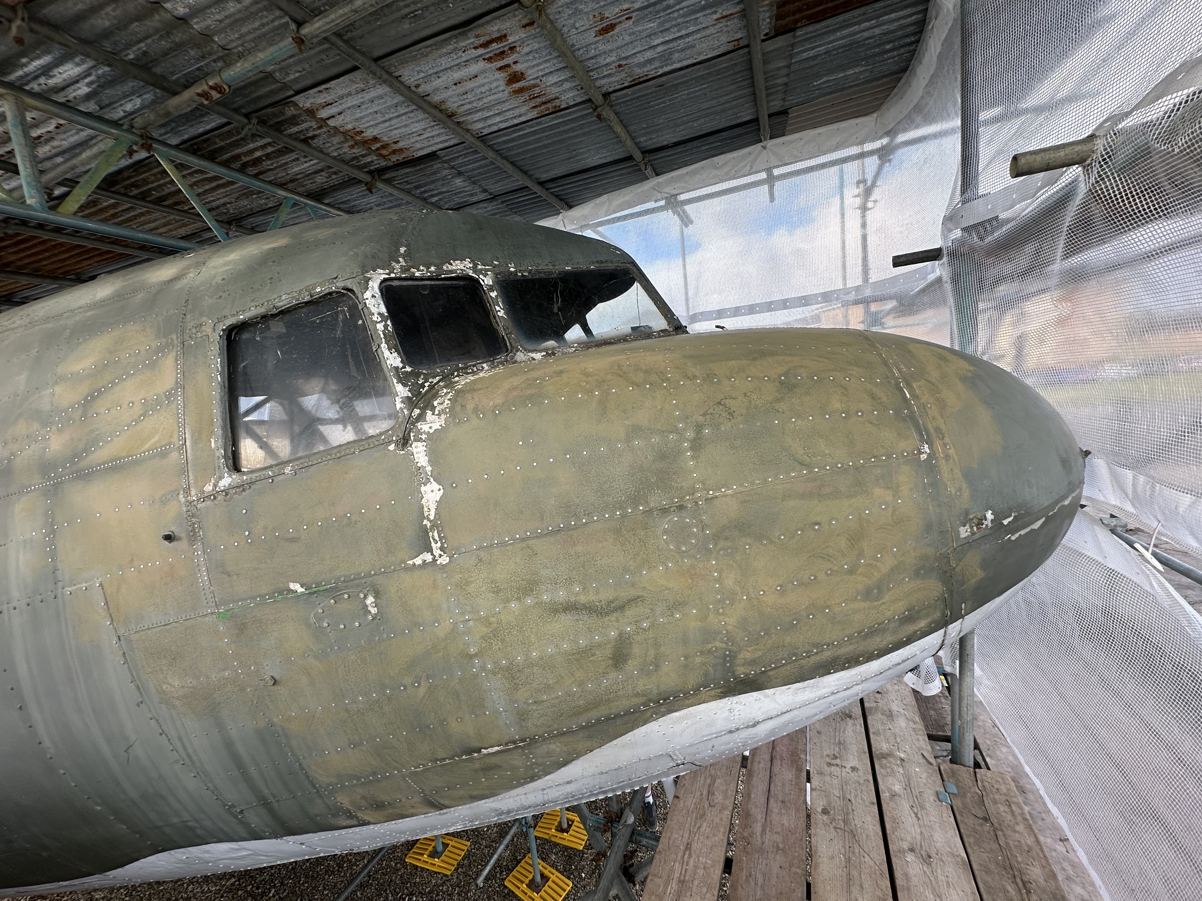 The scaffolding is up